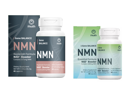 iHealth NMN Gene Balance Replenish and Essential Formula NAD+ 60 & 60 caps NEW
