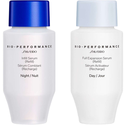 Shiseido Bio-performance Skin Filler Refill Night Day Serum Japanese 2pcs NEW
