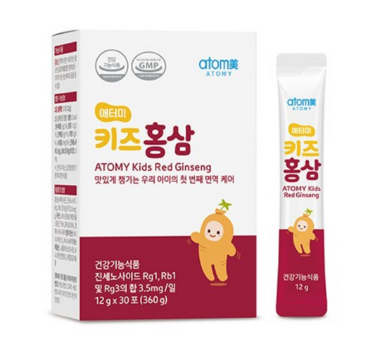 Atomy 儿童红参营养补充剂免疫护理健康 360g 新品