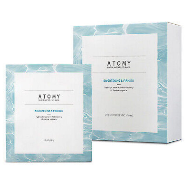 Atomy Marine Ampoule Mask Brightening & Firming Hydrogel Cooling 10 Sheets NEW