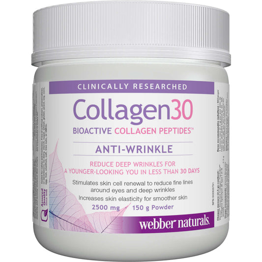 Webber Naturals Collagen30 Bioactive Collagen Peptides 2500mg Clinical 150g NEW