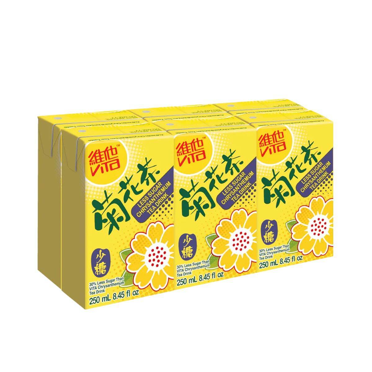 Vitasoy 低糖菊花维生素茶清凉饮料 6 包 x 250 毫升 新品