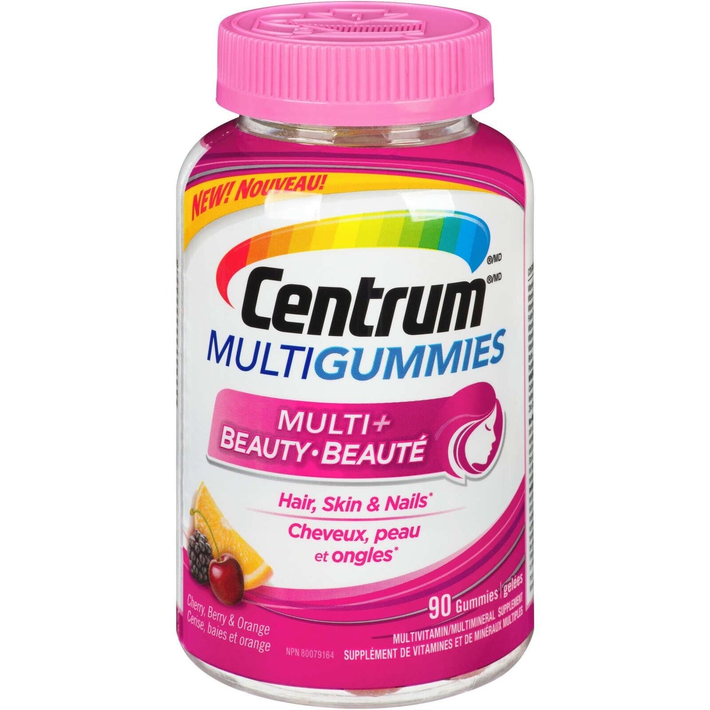 Centrum MultiGummies Multi+Beauty 复合维生素软糖 护发护肤护甲 90 粒 全新