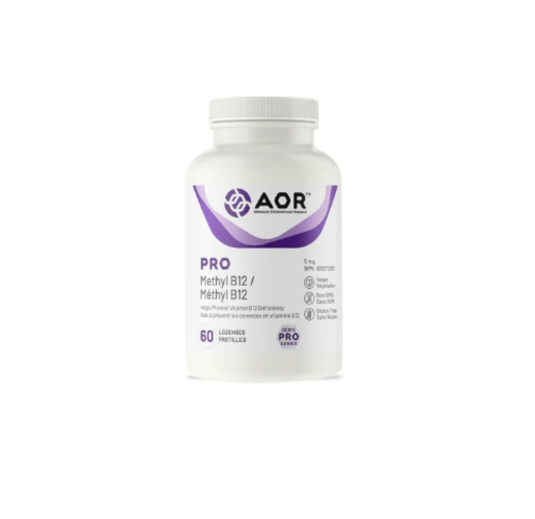 AOR Pro Methyl B12 Mood Anemia Energy Fatigue Detoxification Active 60 Caps NEW