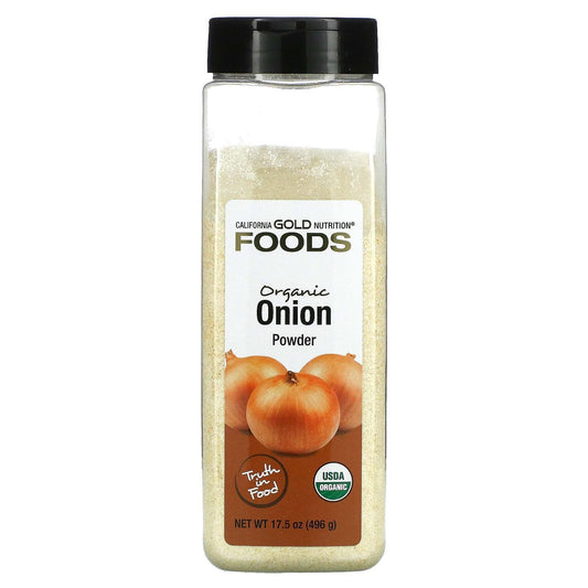 California Gold Nutrition FOODS Organic Onion Powder Dry Rub Soups 17.5 oz NEW
