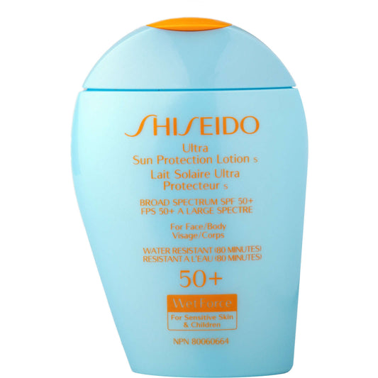 Shiseido Ultra Sun Protection Lotion WetForce Sensitive Skin Children SPF50+ NEW