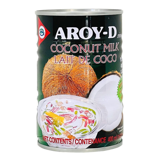 Aroy-D Coconut Milk For Dessert Pure No Sugar Refreshing Delicious 3x400ml NEW