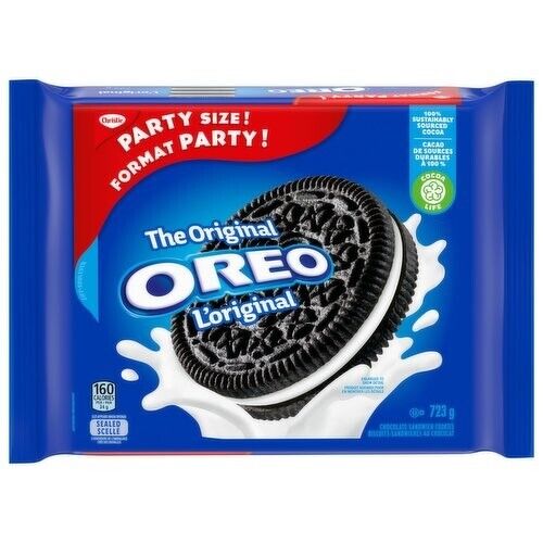 Oreo The Original Party Size Sandwich Cookies Delicious Dessert Sweet 723g NEW