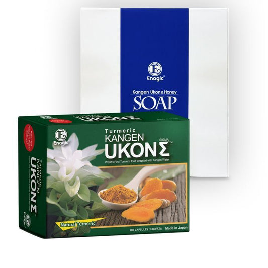 Enagic Kangen Ukon Soap and Supplement Combo 5x Ukon 16x Ukon Soap 21 pcs NEW