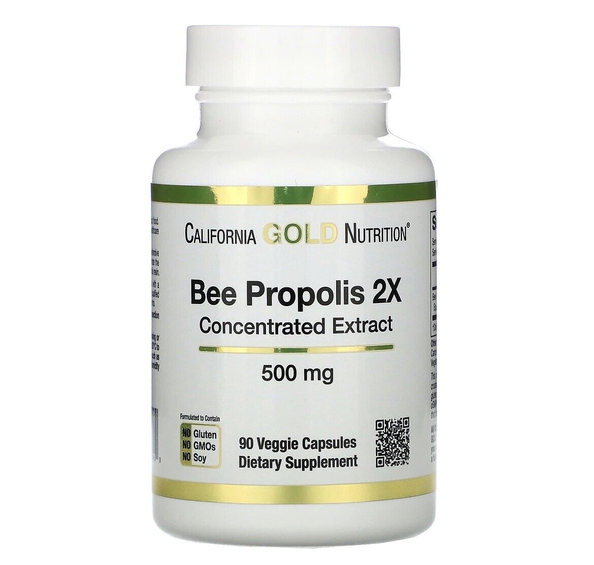 California Gold Nutrition Bee Propolis  2X Concentrated Extract 90 Capsules NEW
