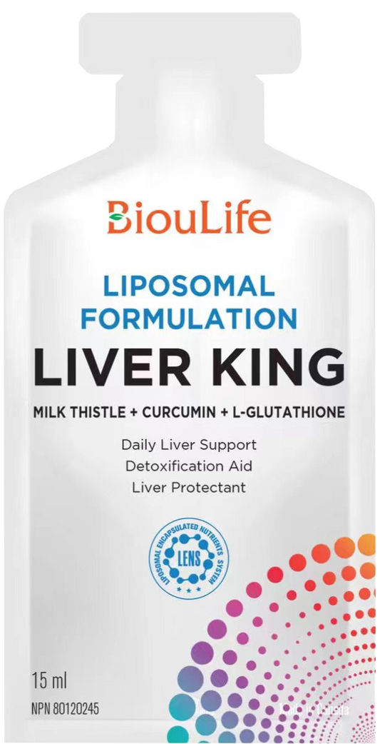 BiouLife Liver King Liposomal Formulation Essential Milk Thistle  30x15ml NEW