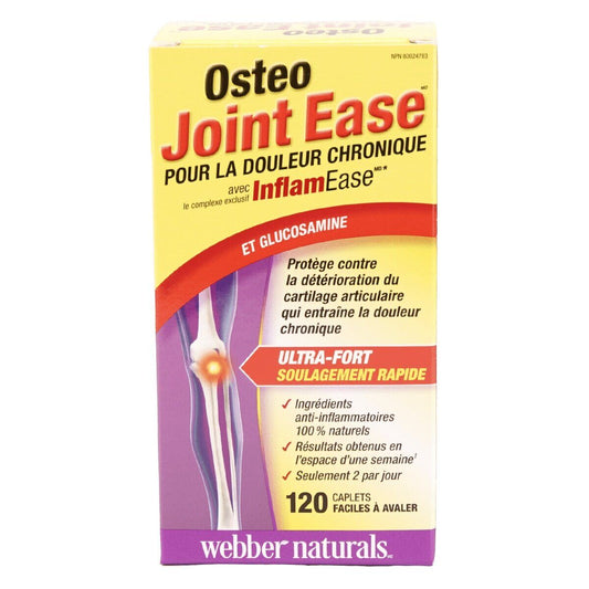 Webber Naturals Osteo Joint Ease Extra Strength Bone Strength 120 Caps NEW