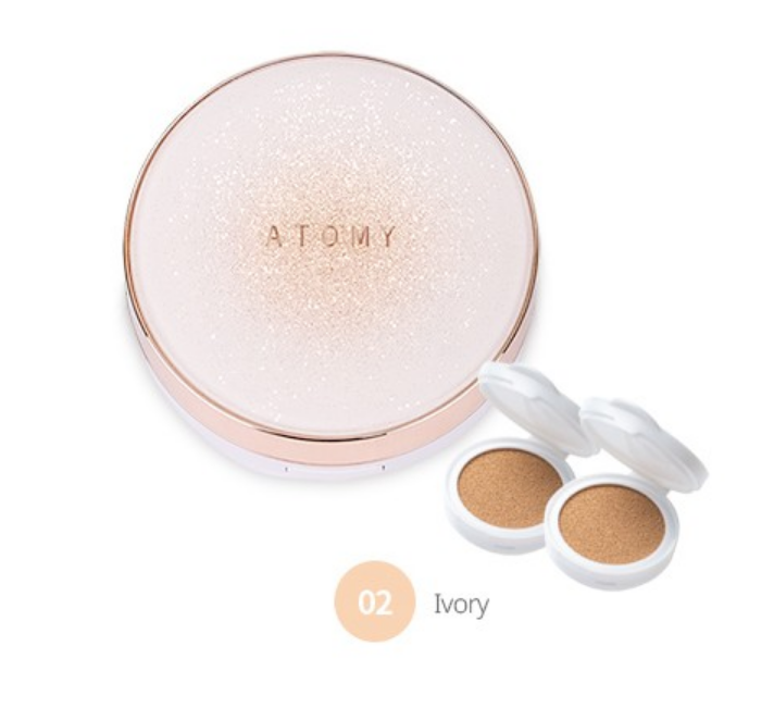 Atomy 黄金胶原蛋白安瓿气垫粉底液象牙色 SPF45 PA++++ 3 x 15g 全新