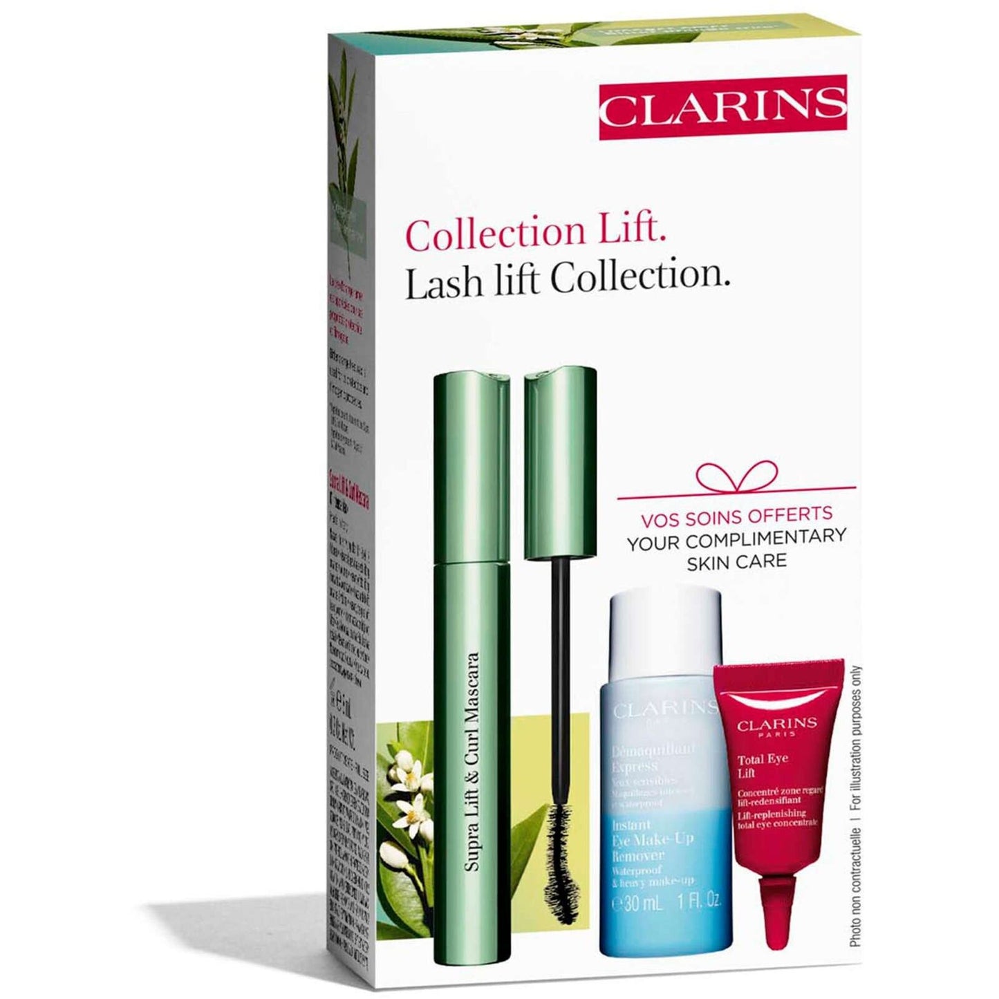 Clarins Lash Lift Collection Set Lifting Effect Curl Mascara Remover 3pcs NEW