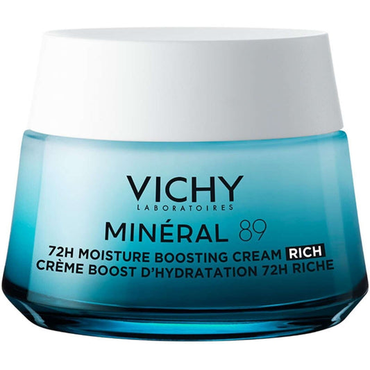 Vichy Minéral 89 72H Moisture Boosting Rich Cream Locks In Hydration 50ml NEW