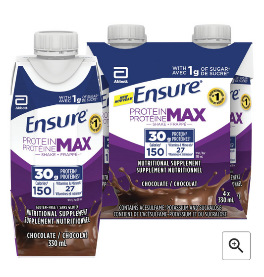 Ensure Protein Max 30g 巧克力饮料补充营养 4 x 330 毫升 新品