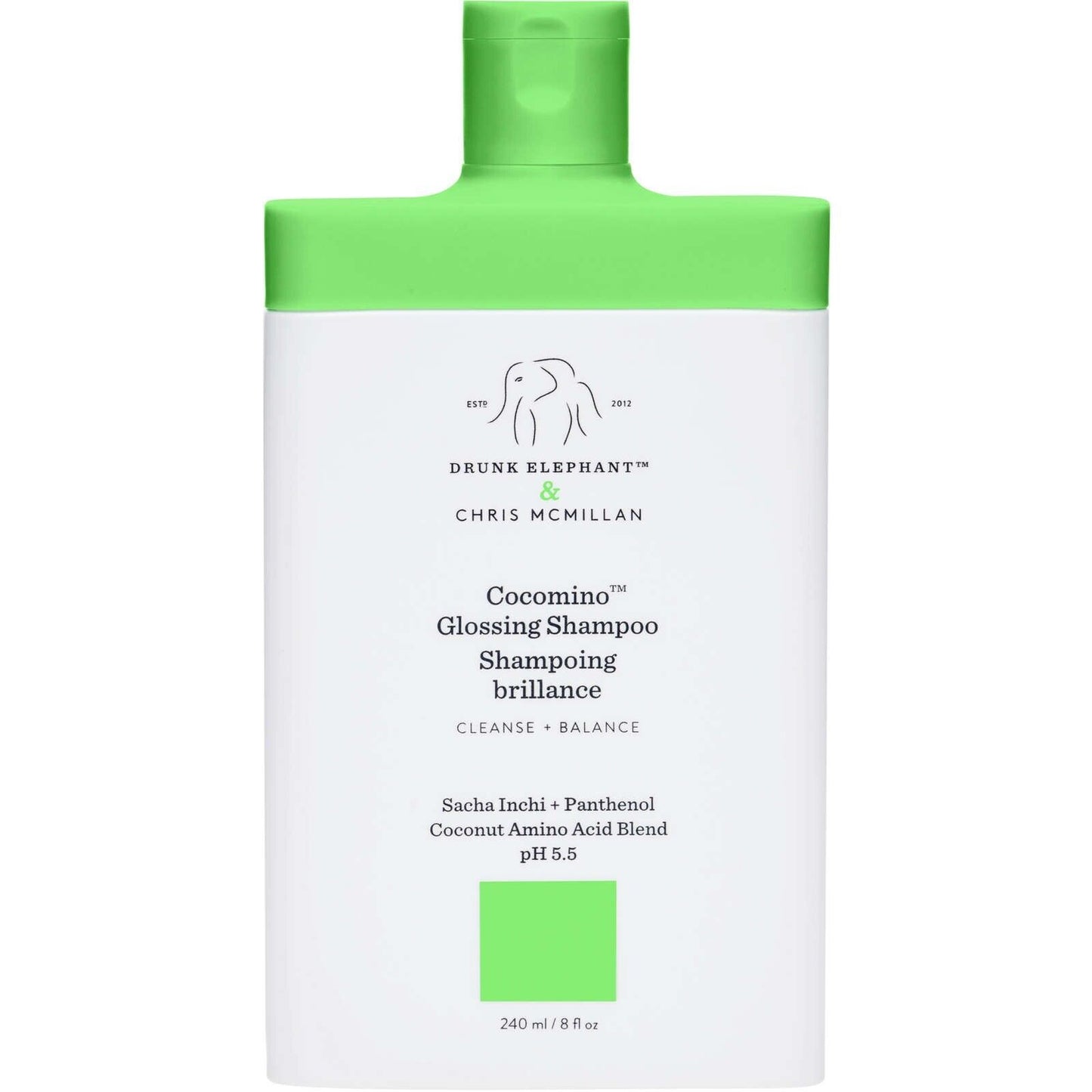 Drunk Elephant Cocomino Glossing Shampoo Scalp Hair Creamy Foamy 240ml NEW