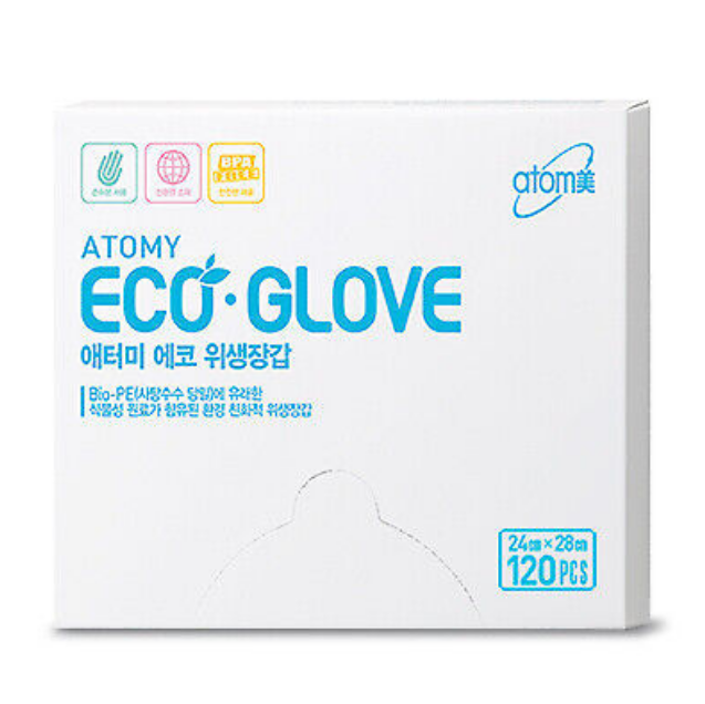 Atomy Eco Gloves 环保植物材料 24cm x 28cm 120 件 新品