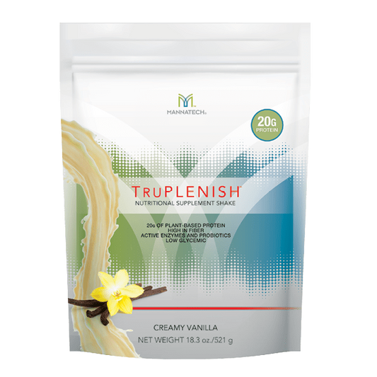 3 Bags Mannatech TruPLENISH Nutritional Shake Creamy Vanilla Fat Loss 18.3oz NEW