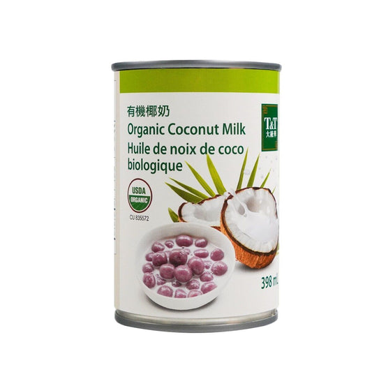 T&T Organic Coconut Milk Vitamins Pure No Sugar Refreshing Delicious 3x398ml NEW