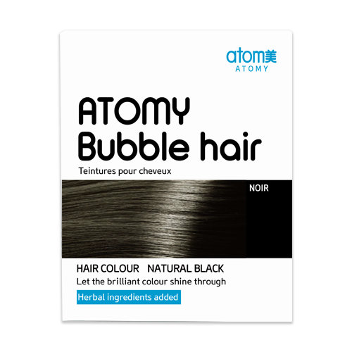 Atomy Bubble Hair 草本天然黑色快速护理亮发盒装 5 包 全新