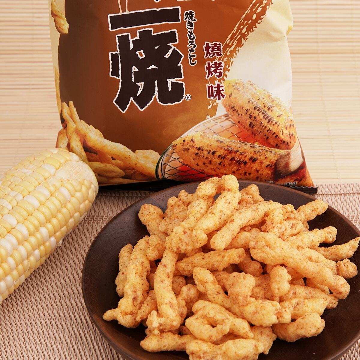 3 包 Calbee Grill A 玉米烧烤味棒咸味零食脆皮 80 克 全新