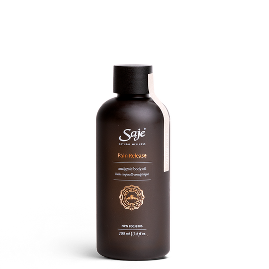 Saje Natural Wellness Pain Release Analgesic Body Oil Soothing 3.4 fl.oz NEW