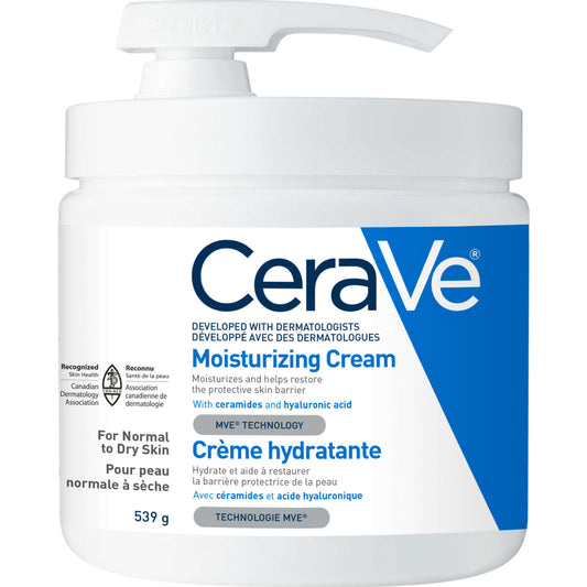 CeraVe Moisturizing Cream Restore Protective Skin Barrier MVE Ceramides 539g NEW