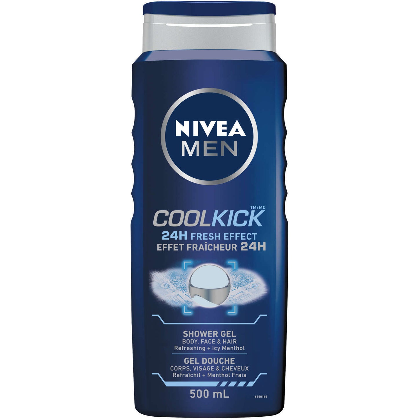 Nivea MEN Cool Kick Shower Gel Cooling Sensation Scent Icy Caring 500ml NEW