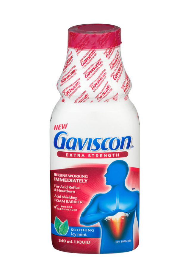 Gaviscon Extra Strength Liquid Soothing Icy Mint Heartburn Acid 340ml NEW