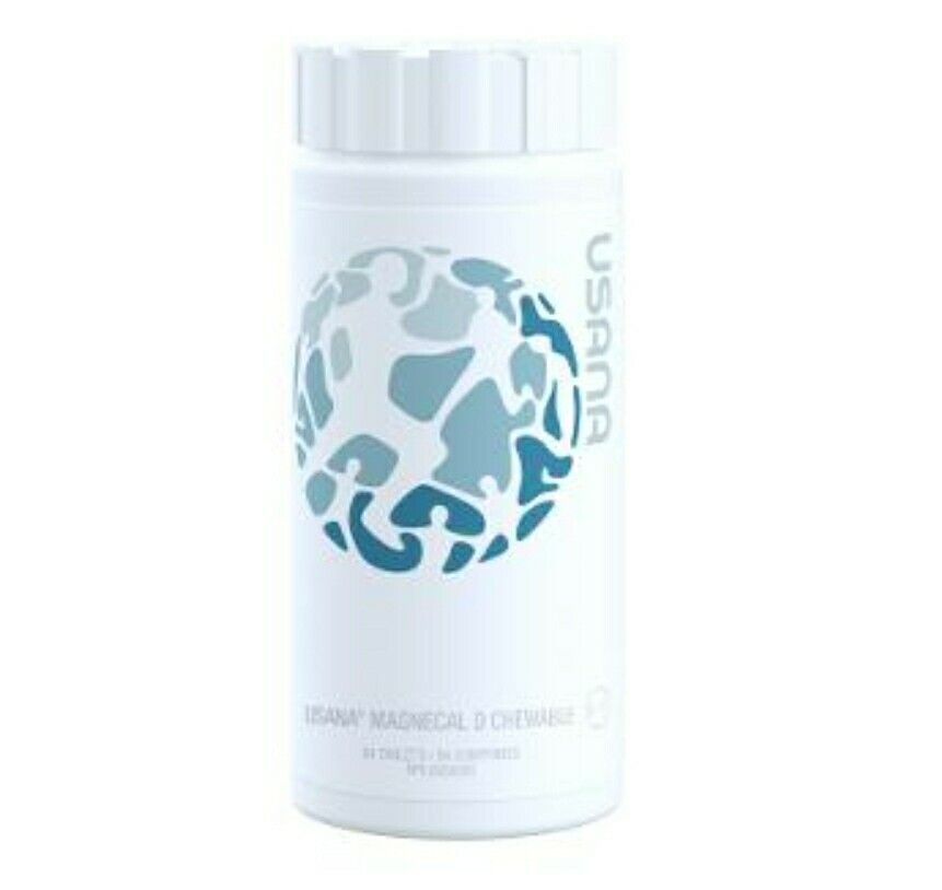 USANA MagneCal D 咀嚼片替代活性钙维生素 D 健康 84 片新品