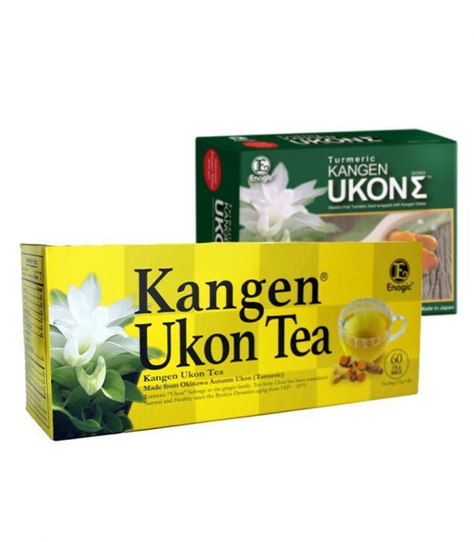 Enagic Kangen Ukon Tea and Supplement Combo 5x Ukon Tea 5x Ukon Caps 10 pcs NEW