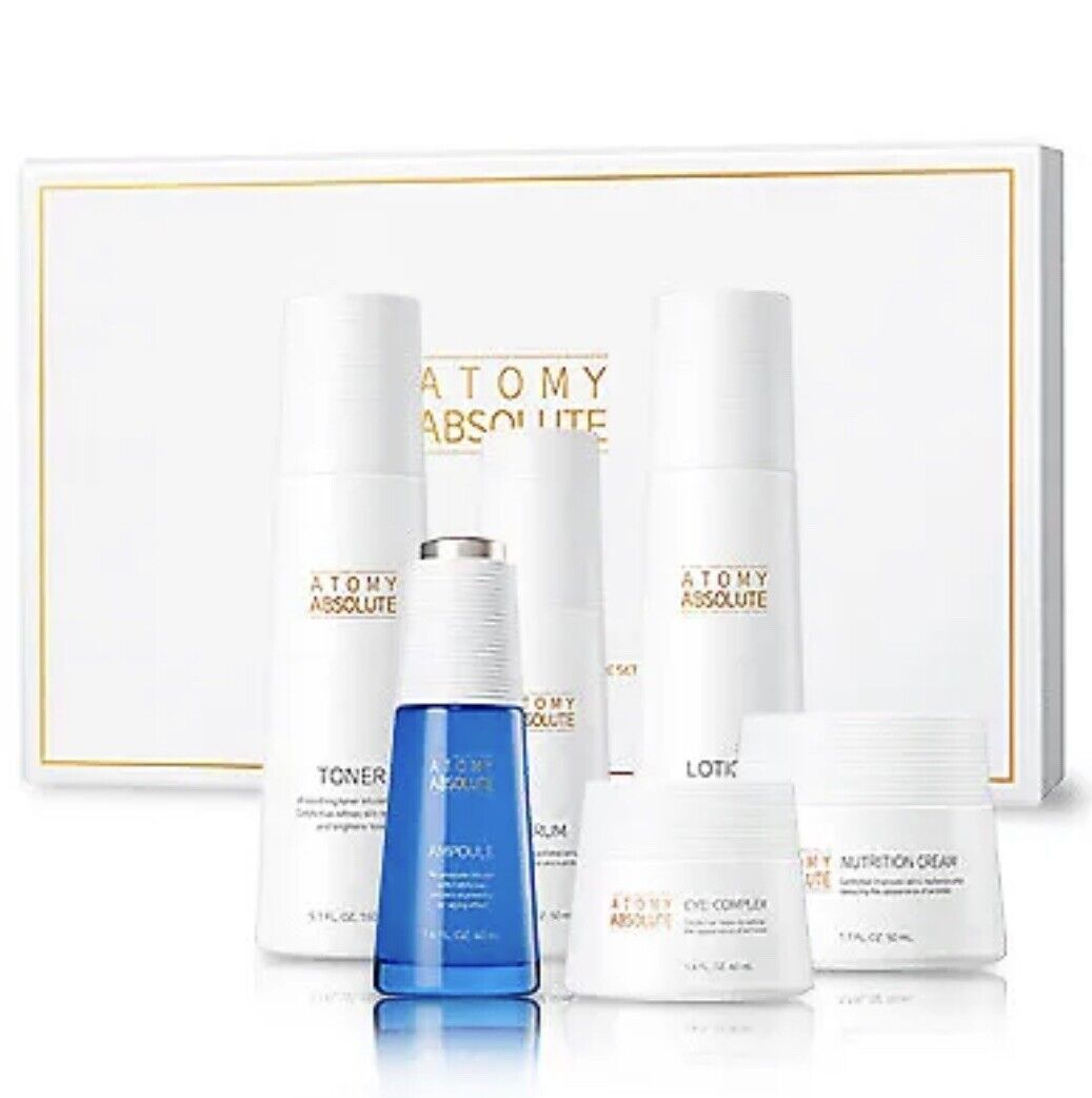 Atomy Absolute Skincare Set 6 pc Younger Looking Skin Vitality Elasticity NEW