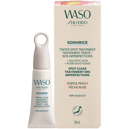 Shiseido WASO KOSHIRICE Tinted Acne Treatment 1 Subtle Peach Spot Clear 8ml NEW