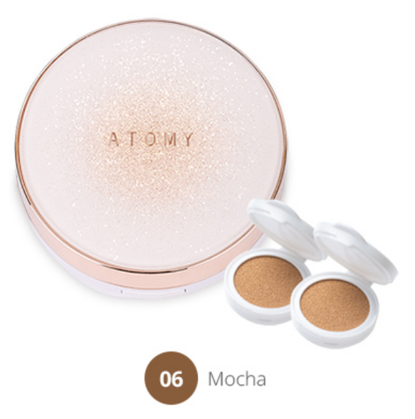 Atomy 黄金胶原蛋白安瓿气垫粉底摩卡 Bloom Beauty SPF45 PA++++ 3 x 15g 全新