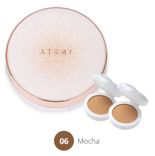 Atomy Gold Collagen Ampoule Cushion Mocha Bloom Beauty SPF45 PA++++ 3 x 15g NEW