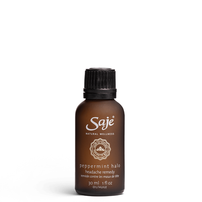 Saje Natural Wellness Peppermint Halo Headache Remedy Soothing 1 fl.oz NEW