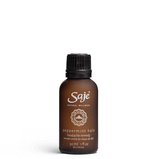 Saje Natural Wellness Peppermint Halo Headache Remedy Soothing 1 fl.oz NEW