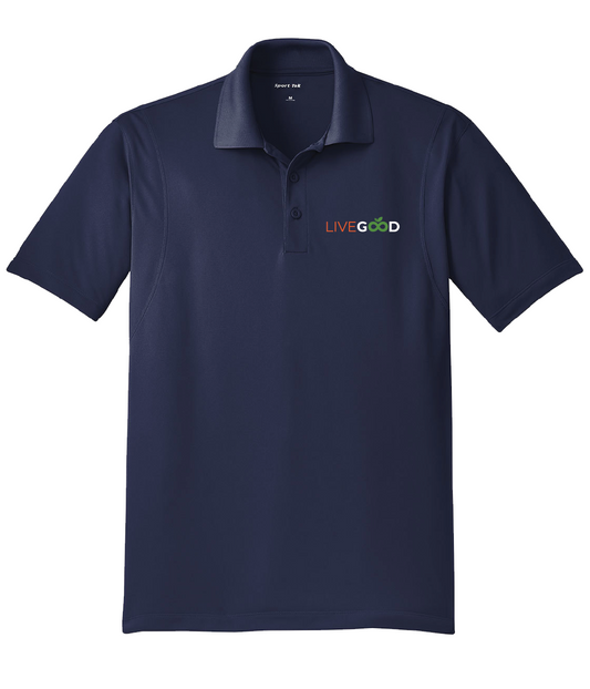 LiveGood Navy Polo Shirt Medium Size Durable High Quality Fashionable Summer NEW