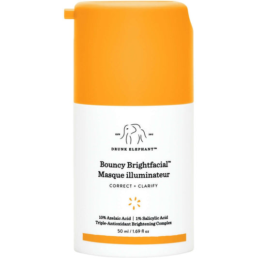 Drunk Elephant Bouncy Brightfacial Radiance Boosting Leave-On Mask 50ml NEW