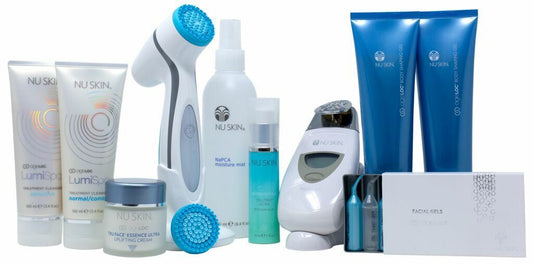 Nu Skin Ageless Beauty Kit LumiSpa Galvanic Facial Spa with Gels & Cleansers NEW