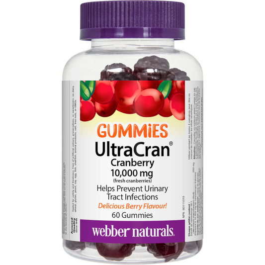 Webber Naturals Cranberry 10000mg Urinary Tract Support Potency 60 pcs NEW