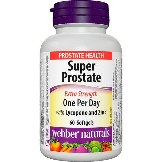 Webber Naturals Super Prostate Extra Strength One Per Day Key Herbs 60 pcs NEW