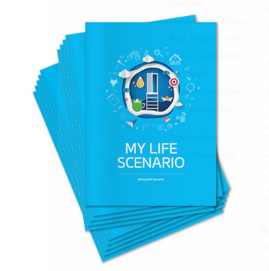 Atomy Life Scenario English Version Booklet Planning Business Life Goal 10pc NEW