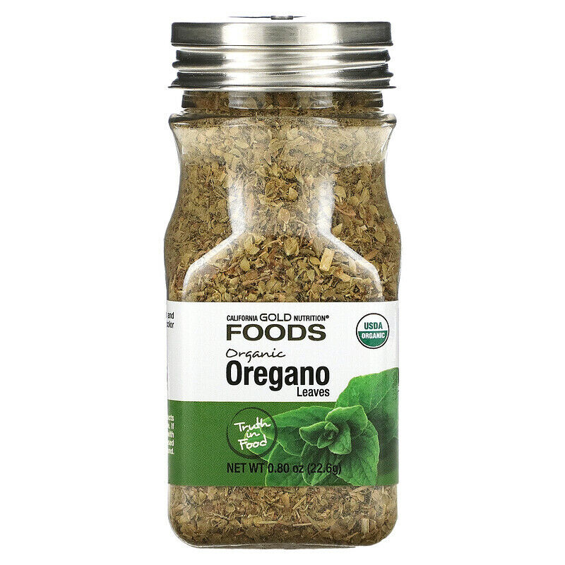 California Gold Nutrition FOODS Organic Oregano Spice Adds Flavor 0.8 oz NEW