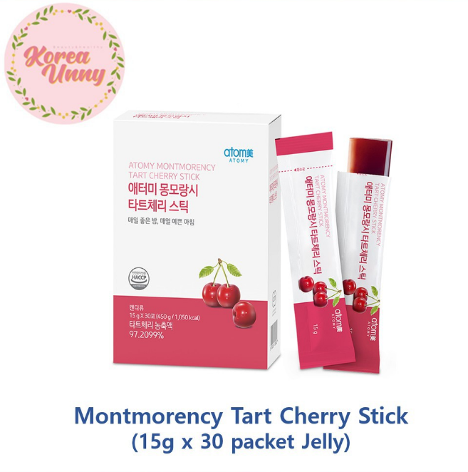 Atomy Montmorency Tart Cherry Stick Energy Charging Chewy 15g x 30 Packets NEW