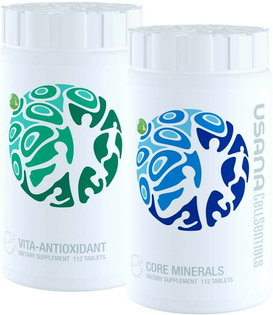 3 SETS USANA CellSentials Pack-Core Minerals & Vita-Antioxidant NEW SEALED