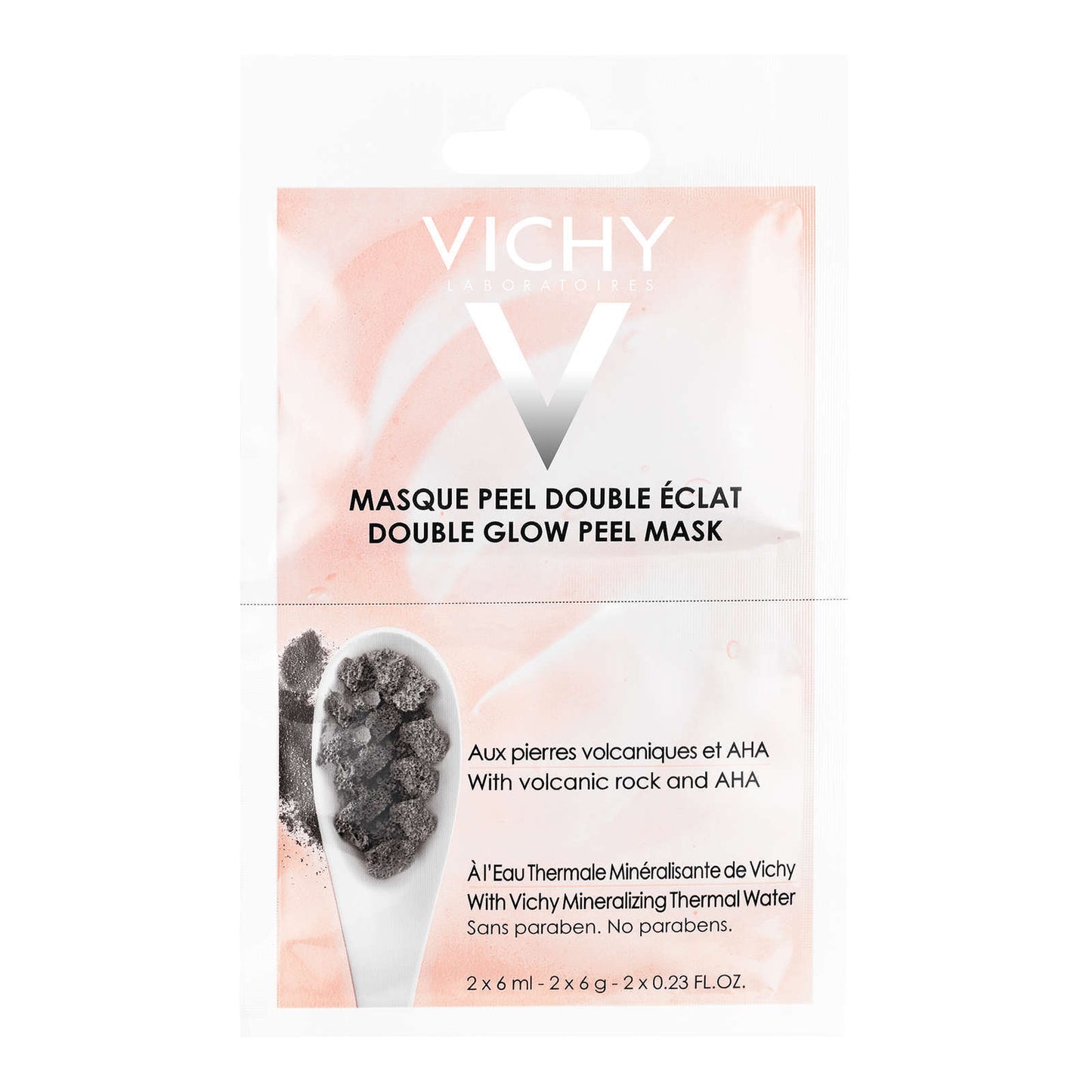 Vichy Double Glow Peeling Mask Sachet Glowing Radiant Vitamin C AHA 75ml NEW