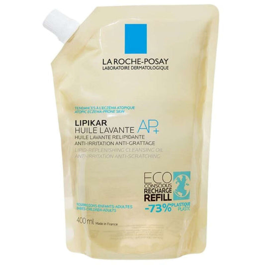 La Roche-Posay Lipikar Oil AP+ Refill Cleansing Body Oil Anti-Itching 400ml NEW
