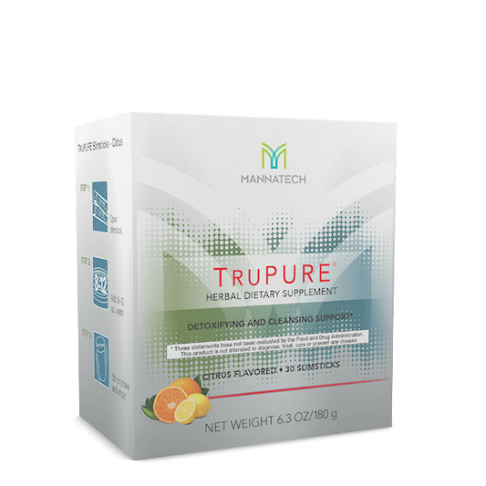 3 Boxes Mannatech TruPURE Cleanse Slimsticks Purify Body Detox Natural 6.3oz NEW